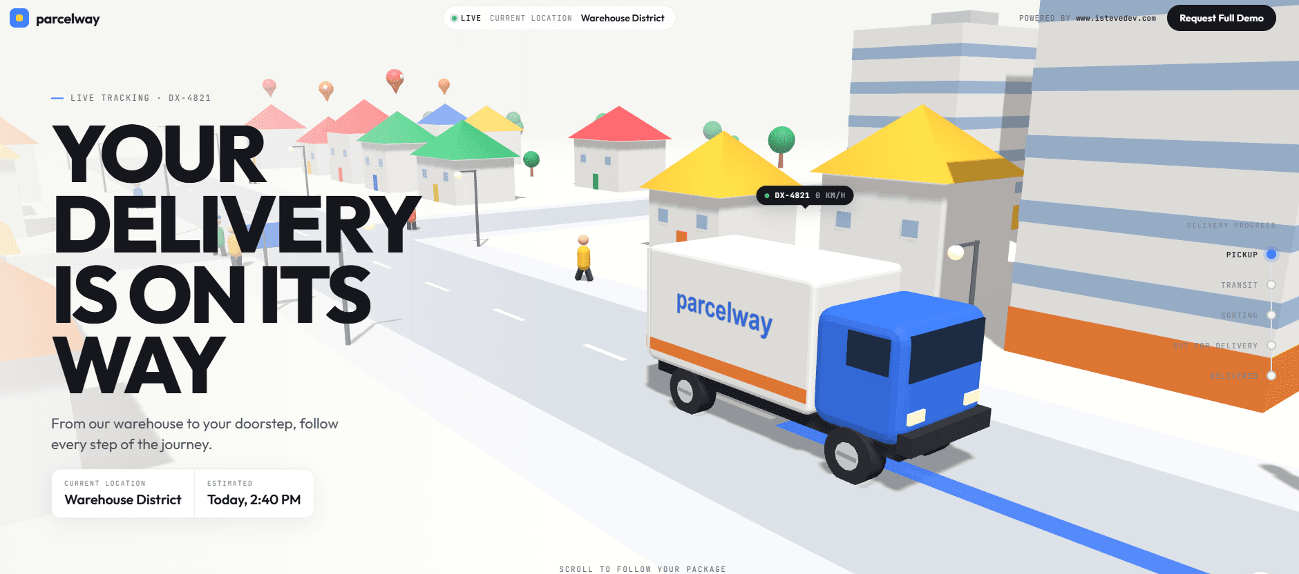Parcelway website