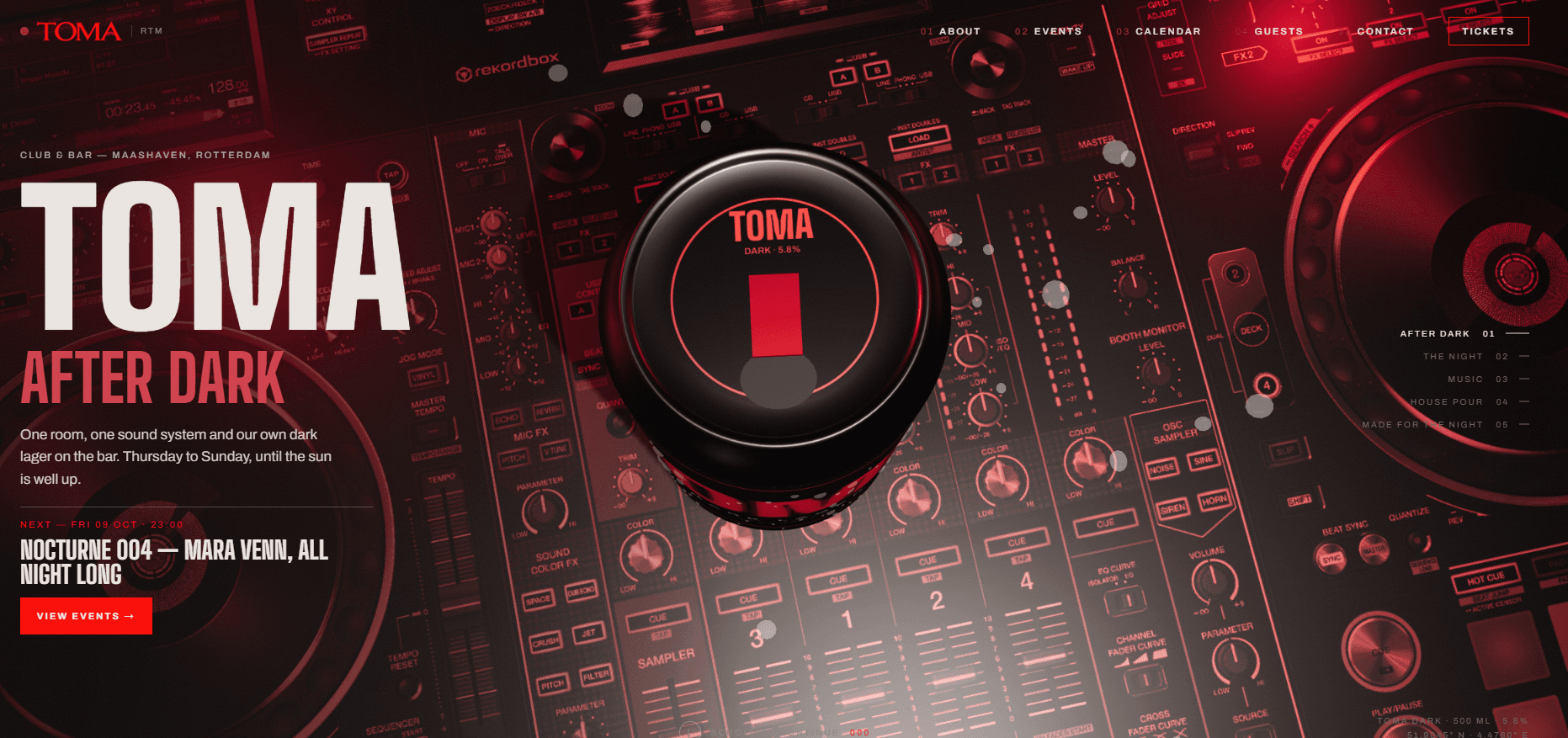 TOMA website